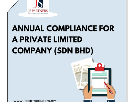 Annual Compliance for a Private Limited Company (Sdn Bhd)