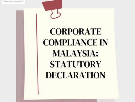 Corporate Compliance in Malaysia Statutory Declaration