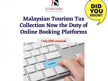 Malaysian Tourism Tax Collection Now the Duty of Online Booking Platforms