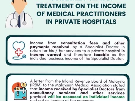 Guidelines on Tax Treatment on the Income of Medical Practitioners in Private Hospitals