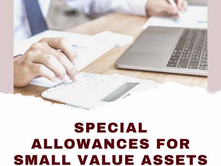 Here's What You Need to Know About Special Allowances for Small Value Assets