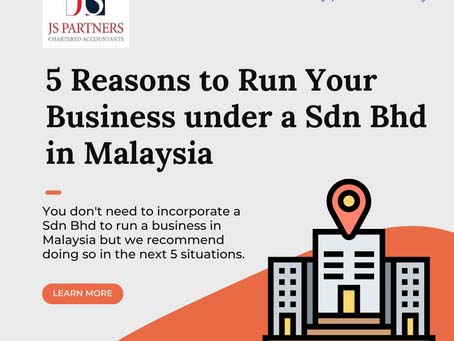 5 Reasons to Run Your Business under a Sdn Bhd in Malaysia